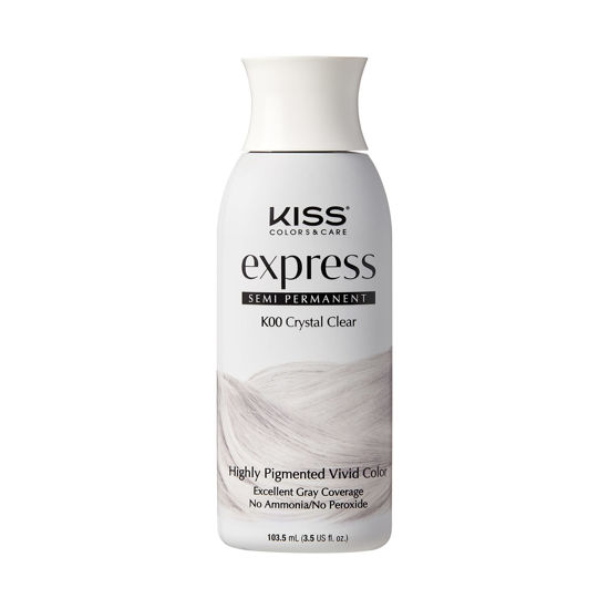 Picture of Kiss Express Semi-Permanent Hair Color 100mL (3.5 US fl.oz) (1 Count, Crystal Clear)