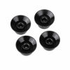 Picture of Musiclily Pro Imperial Inch Size Top Hat Bell Reflector 2 Volume 2 Tone Knobs Set for USA Les Paul SG Electric Guitar, Black with Silver Top