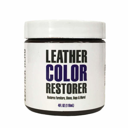 Picture of Leather Hero Leather Color Restorer & Applicator- Repair, Recolor, Renew Leather & Vinyl Sofa, Purse, Shoes, Auto Car Seats, Couch-4oz (Medium Brown)