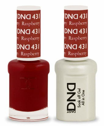Picture of DND Soak Off Gel Polish Dual Matching Color Set 431, Raspberry