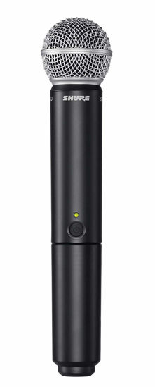 Picture of Shure BLX2/SM58 Handheld Wireless Transmitter with SM58 Vocal Microphone Capsule, for use with BLX Wireless Systems (Receiver Sold Separately) - J11 Band