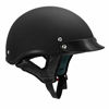 Picture of VCAN Cruiser Solid Flat Black Half Face Motorcycle Helmet (X-Small)