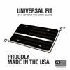 Picture of Thin White Line American Flag License Plate Emergency Medical Services Matte Black on 1/8" Black Aluminum Composite Heavy Duty Tactical Patriot USA Car Tag