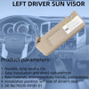 Picture of Dasbecan Left Driver Side Sun Visor Compatible with Toyota Tacoma 2005 2006 2007 2008 2009 2010 2011 2012 Visor Assembly Without Light 74320-04181-E1 Beige