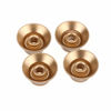 Picture of Musiclily Pro Imperial Inch Size Bell Top Hat Knobs Compatible with USA Made Les Paul Style Electric Guitar, Gold (Set of 4)