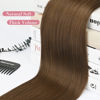 Picture of REECHO Brown Hair Extensions, 4PCS Clip in Hair Extensions, 24" Thick Long Straight Hairpieces for Women, Chocolate Brown