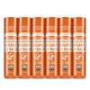 Picture of Dr. Bronner's - Organic Lip Balm (Orange Ginger, .15 Ounce, 6-Pack) - Made with Organic Beeswax and Avocado Oil, For Dry Lips, Hands, Chin or Cheeks, Jojoba Oil for Added Moisture, Cooling