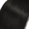 Picture of BARSDAR 20 Inch Ponytail Extension Long Straight Wrap Around Clip in Synthetic Fiber Hair for Women -Black