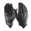 Picture of Harssidanzar Motorcycle Gloves for Men,Leather Touch Screen Riding Driving Gloves GM028,Black,Size S