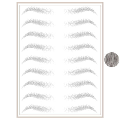 Picture of Brows by Bossy Temporary Eyebrow Tattoos Waterproof Eyebrow Stickers, False Tattoos Hair Like Peel Off Instant Transfer Brows For Women And Men | Natural Strokes, Shaping, Tint…