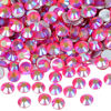 Picture of 1440PCS Art Nail Rhinestones non Hotfix Glue Fix Round Crystals Glass Flatback for DIY Jewelry Making with one Picking Pen (ss12 1440pcs, Siam AB)