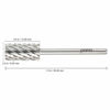 Picture of PANA Professional 3/32" Shank Size - Flat Top Large Barrel Silver Carbide Bit 3X Coarse Grit - Nail Drill Bit for Dremel Machine