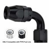 Picture of EVIL ENERGY 6AN PTFE Hose End Fitting 90 Degree Black for PTFE Hose Only