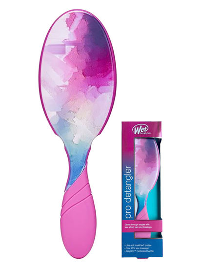 Picture of Wet Brush-Pro EasyGrip Pro Detangler Hair Brush, Limited Edition Swift Strokes Pink/Multi