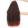 Picture of Ombre Passion Twist Hair T350# Copper Red 24 Inch 8 Packs Water Wave Crochet Hair For Black Women Curly Braiding Hair Long Spring Twist Hair Synthetic Hair Extension (24 Inch (Pack of 8), 1B/350)