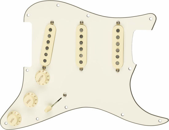 Picture of Fender Texas Special Prewired Stratocaster Pickguard - 3-ply White