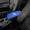 Picture of CEBAT Center Console Armrest Box Cover Anti-Scratch Leather Auto Central Armrest Protector Pad Interior Decoration Accessories Fit for Dodge Durango 2011-2022(Black and Blue)