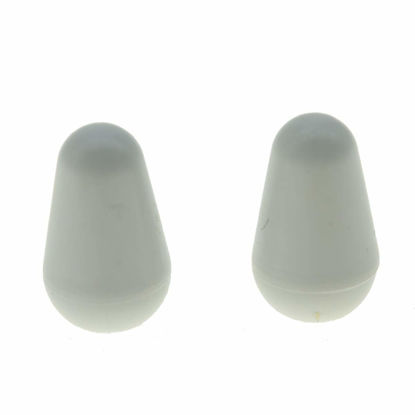 Picture of KAISH 2pcs Guitar 5 Way Switch Tip Cap Switch Knob for Stratocaster/Strat Made in USA White