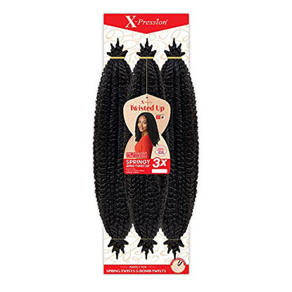 Picture of Outre Crochet Braids X-Pression Twisted Up 3X Springy Afro Twist 24" (3-pack, 4)