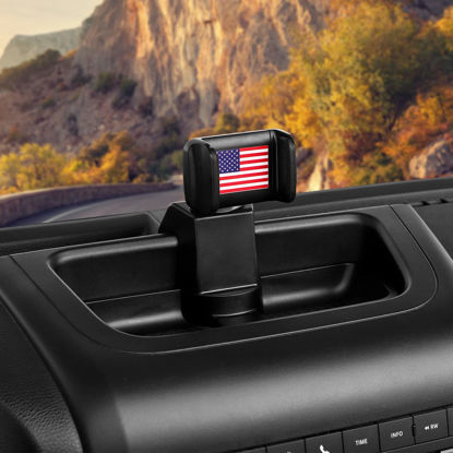 Picture of Voodonala for Jeep JK Phone Holder Mount for 2011-2018 Jeep Wrangler JK JKU, US Flag Black