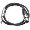 Picture of Seismic Audio - SATRXL-F2 - Black 2' XLR Female to 1/4" TRS Patch Cable