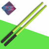 Picture of FITSTIX Drumsticks for Fitness & Aerobic Workout Classes, Drum Sticks, Strong and Light Weight design make a fun addition to any exercise routine or class. (UV GREEN + FITGRIPS)