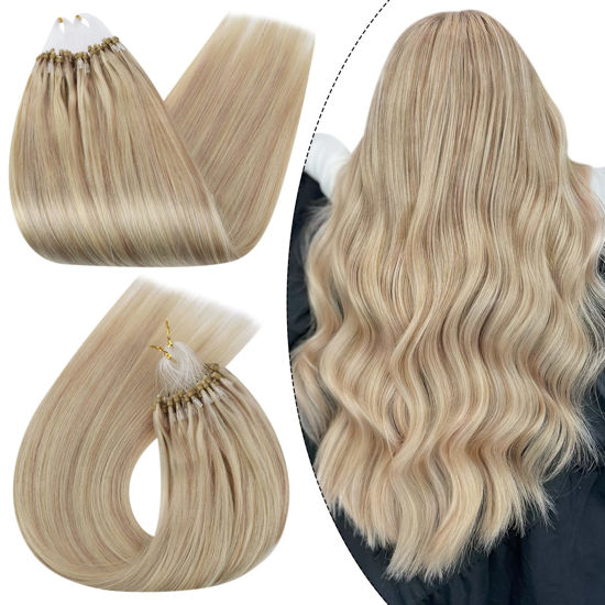 1g/strand 50G Micro Ring Hair Extensions Silky Straight Dark Brown Micro  Beads Hair Real Virgin Human Hair Extensions Micro Loop 18