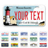 Picture of InkMyPlate Personalized Massachusetts Cape Car License Plate | 12x6 Inch | Select from All 50 States | 3 Sizes | Custom Plate for Front Car Bumper | Personalized Car Tags | USA Thick .040 Aluminum