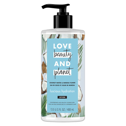 Picture of Love Beauty & Planet Luscious Hydration Body Lotion Coconut Water and Mimosa Flower 13.5 oz (Pack of 1)