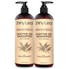 Picture of Shiny Leaf Cold Pressed Castor Oil Shampoo - Premium Hair Growth Shampoo with Cold Pressed Castor Oil, For All Hair Types, Moisturizes Hair, Keeps Hair Silky Soft and Smooth, 16 oz. (2 Pack)