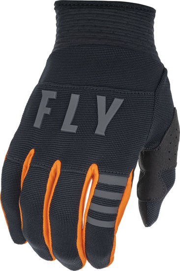 Picture of Fly Racing 2022 Youth F-16 Gloves (Black/Orange, Youth X-Small)