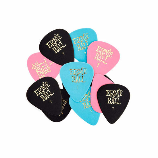 Picture of Ernie Ball Guitar Picks, Thin, Assorted Colors, 12-pack (P09176)