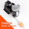 Picture of FARBIN Compact Air Horn with Compressor Snail Electric Car Horn 12V 150db Super Loud with Wiring Harness for Any 12V Vehicles (12v, black mini)