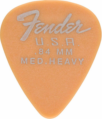 Picture of Fender Dura-Tone Delrin Guitar Picks 351 Shape, Butterscotch Blonde, 0.84mm, 12-Pack