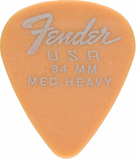 Picture of Fender Dura-Tone Delrin Guitar Picks 351 Shape, Butterscotch Blonde, 0.84mm, 12-Pack