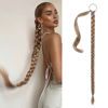 Picture of SEIKEA Long Braided Ponytail Extension with Hair Tie Straight Wrap Around Hair Extensions Ponytail Natural Soft Synthetic Hair Piece Daily Wear 34 Inch 180 Gram Dark Blonde