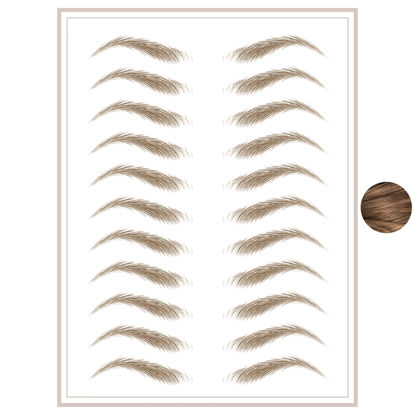 Picture of Brows by Bossy Temporary Eyebrow Tattoos Waterproof Eyebrow Stickers, False Tattoos Hair Like Peel Off Instant Transfer Brows For Women And Men | Natural Strokes, Shaping, Tint…