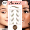 Picture of Brows by Bossy Temporary Eyebrow Tattoos Waterproof Eyebrow Stickers, False Tattoos Hair Like Peel Off Instant Transfer Brows For Women And Men | Natural Strokes, Shaping, Tint…