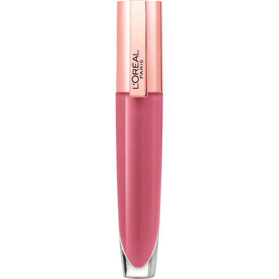 Picture of L'Oreal Paris Makeup Tinted Lip Balm-in-Gloss, Glow Paradise Hydrating Liquid Lip Color with Hyaluronic Acid, Ultra-Gentle, Non-Sticky Formula, Rosy Utopia, 0.23 Fl Oz