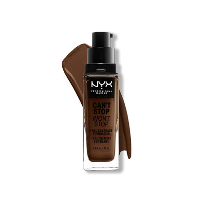 Picture of NYX PROFESSIONAL MAKEUP Can't Stop Won't Stop Foundation, 24h Full Coverage Matte Finish - Chestnut