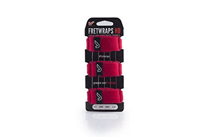 Picture of Gruv Gear FretWraps HD 3-Pack"Fire" Guitar String Muters, Red, Large