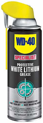 Picture of WD-40 Specialist Protective White Lithium Grease Spray With Smart Straw Sprays 2 Ways, 10 Oz , [6-Pack]