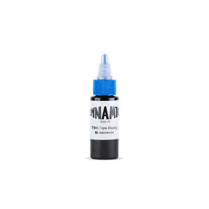 Picture of Dynamic Triple Black Tattoo Ink Bottle 1oz