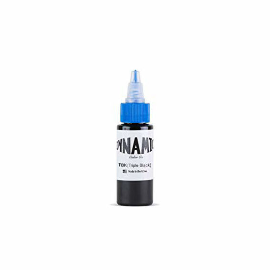 Picture of Dynamic Triple Black Tattoo Ink Bottle 1oz