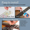 Picture of Fantastic Finger Guide for Acoustic and Electric Guitars | Guitar Accessories | Fretboard and Fingerboard Stickers | Guitar Learning Tools | Guitar Stickers | Learn to Play Guitar | Frets 1-24