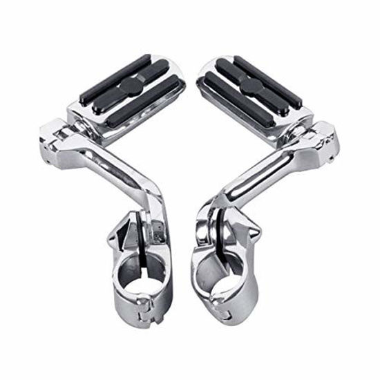 Picture of XFMT 1.25" 32 mm Long Angled Adjustable Highway Foot Pegs Peg Mount For Harley Davidson