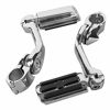 Picture of XFMT 1.25" 32 mm Long Angled Adjustable Highway Foot Pegs Peg Mount For Harley Davidson