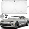 Picture of Autoamerics 1-Piece Windshield Sun Shade Foldable Car Front Window Sunshade for Most Sports Cars SUV Truck - Best Heat Shield Reflector Cover - Blocks Max UV Rays & Keeps Your Vehicle Cool - Small Fit