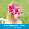 Picture of Wee Ones Girls' Classic Grosgrain Hair Bow on a WeeStay Clip with Plain Wrap, Mini King, Light Orchid