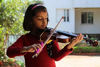 Picture of Bright Blue 2-Piece Set: Things 4 Strings Bow Hold Buddies Violin/Viola Teaching Aid Accessory